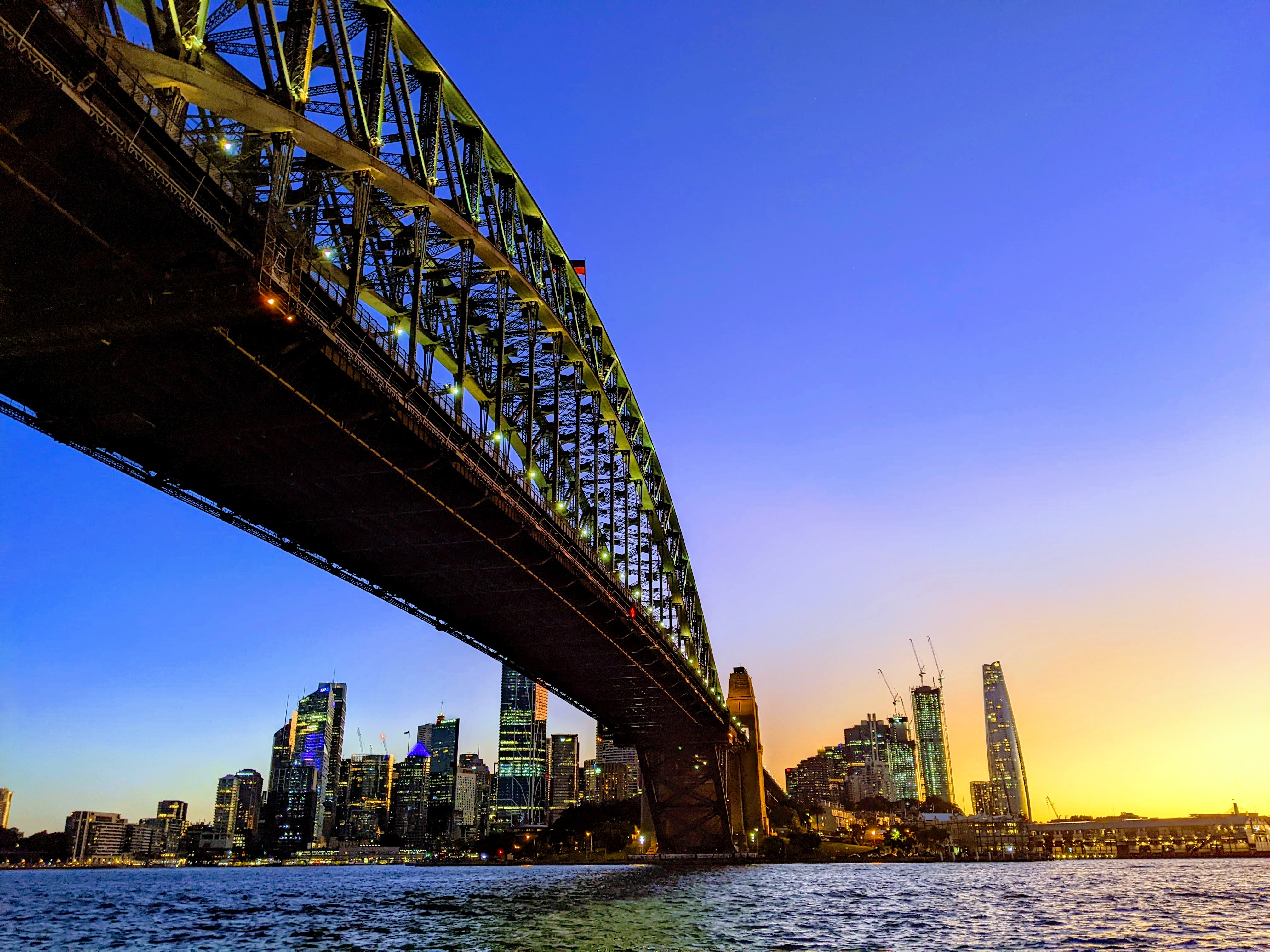 Sydney Harbour Bridge at sunset